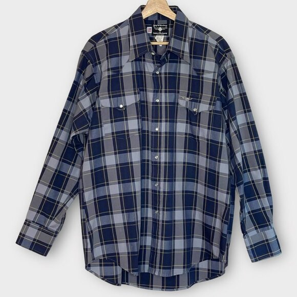 Flying R Ranchwear Western Pearl Snap Shirt Size L-XL (see measurements) - Picture 1 of 6
